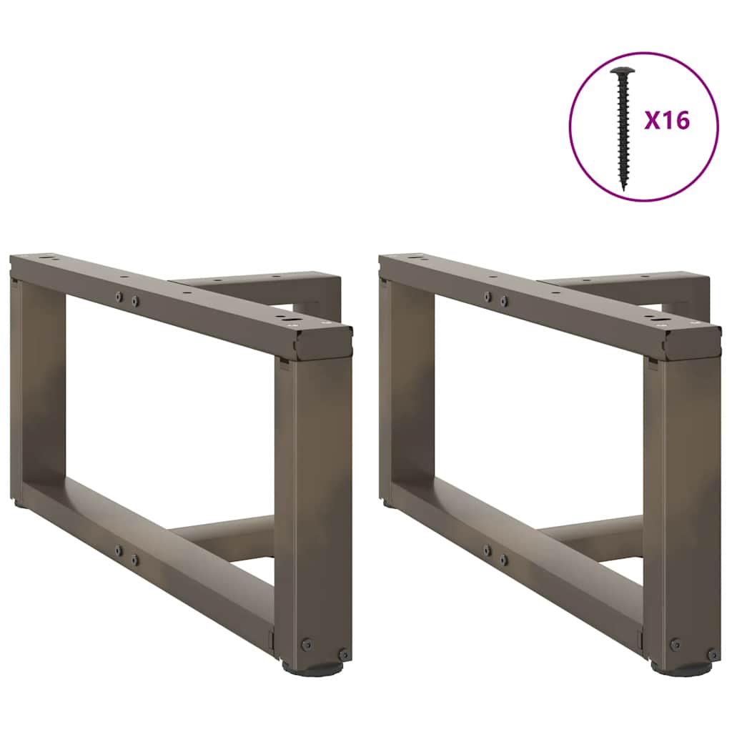 2 db fekete, T-alakú acél dohányzóasztal láb 70x25x(30-31) cm