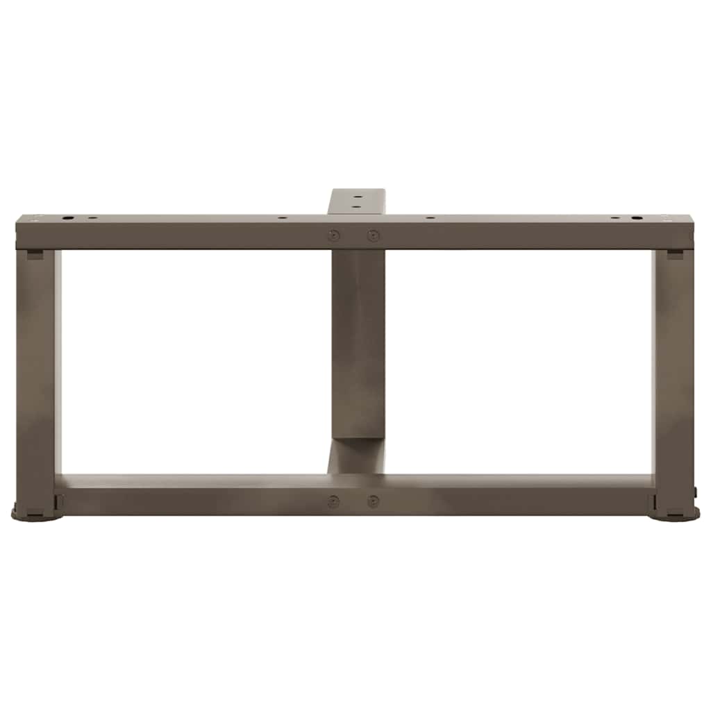 2 db fekete, T-alakú acél dohányzóasztal láb 70x25x(30-31) cm