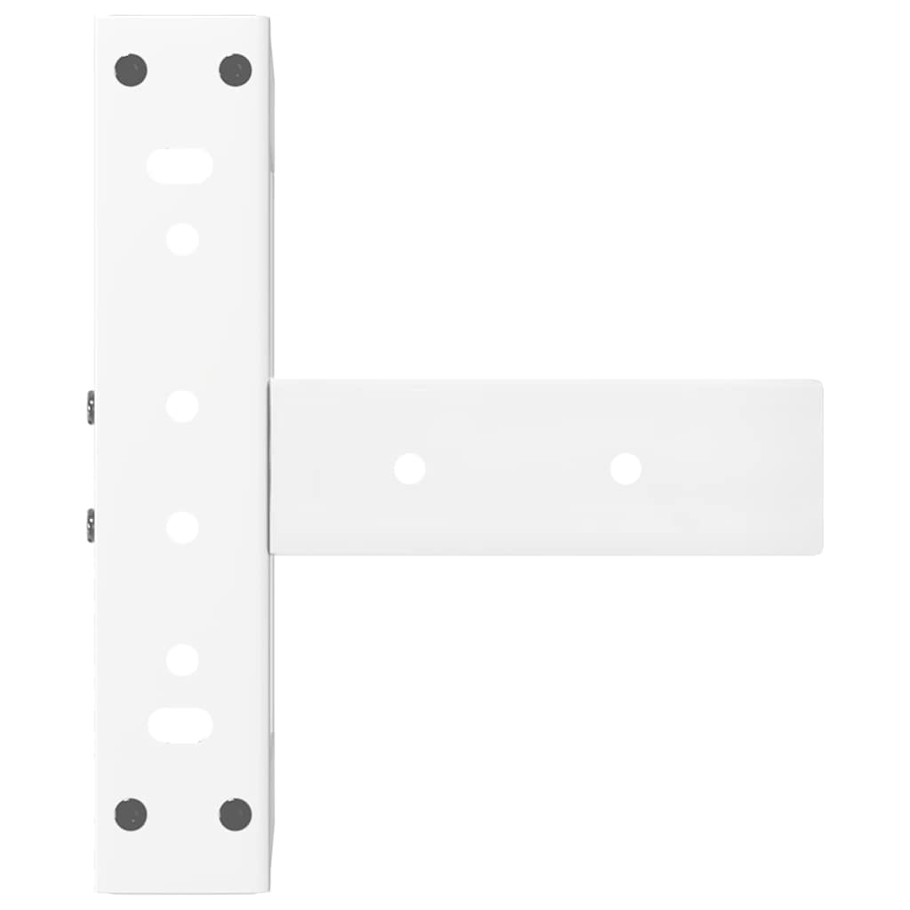 2 db fehér, T-alakú dohányzóasztal láb 28x25x(42-43) cm acél