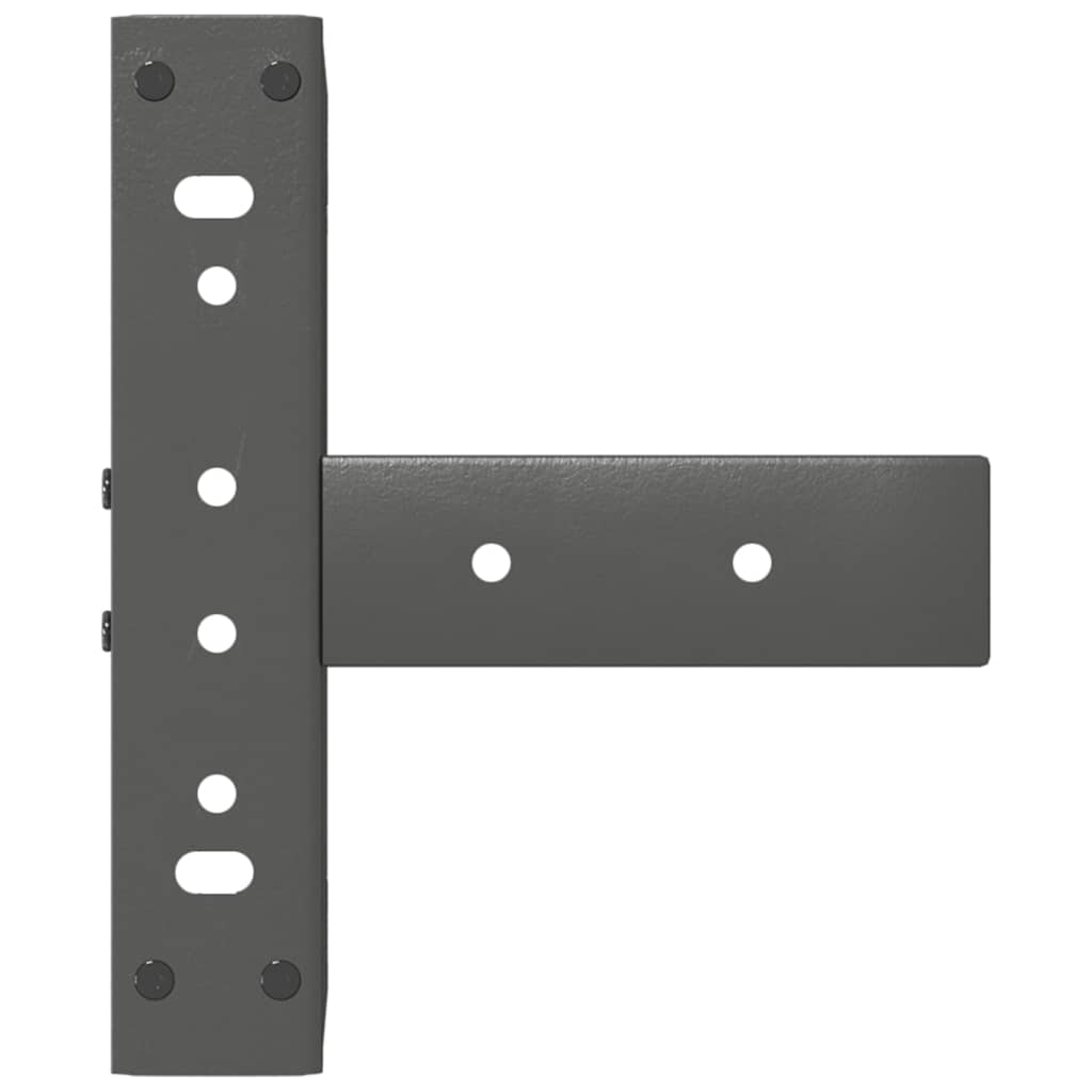 2 db antracitszürke, T-alakú acél dohányzóasztal láb 28x25x(42-43) cm