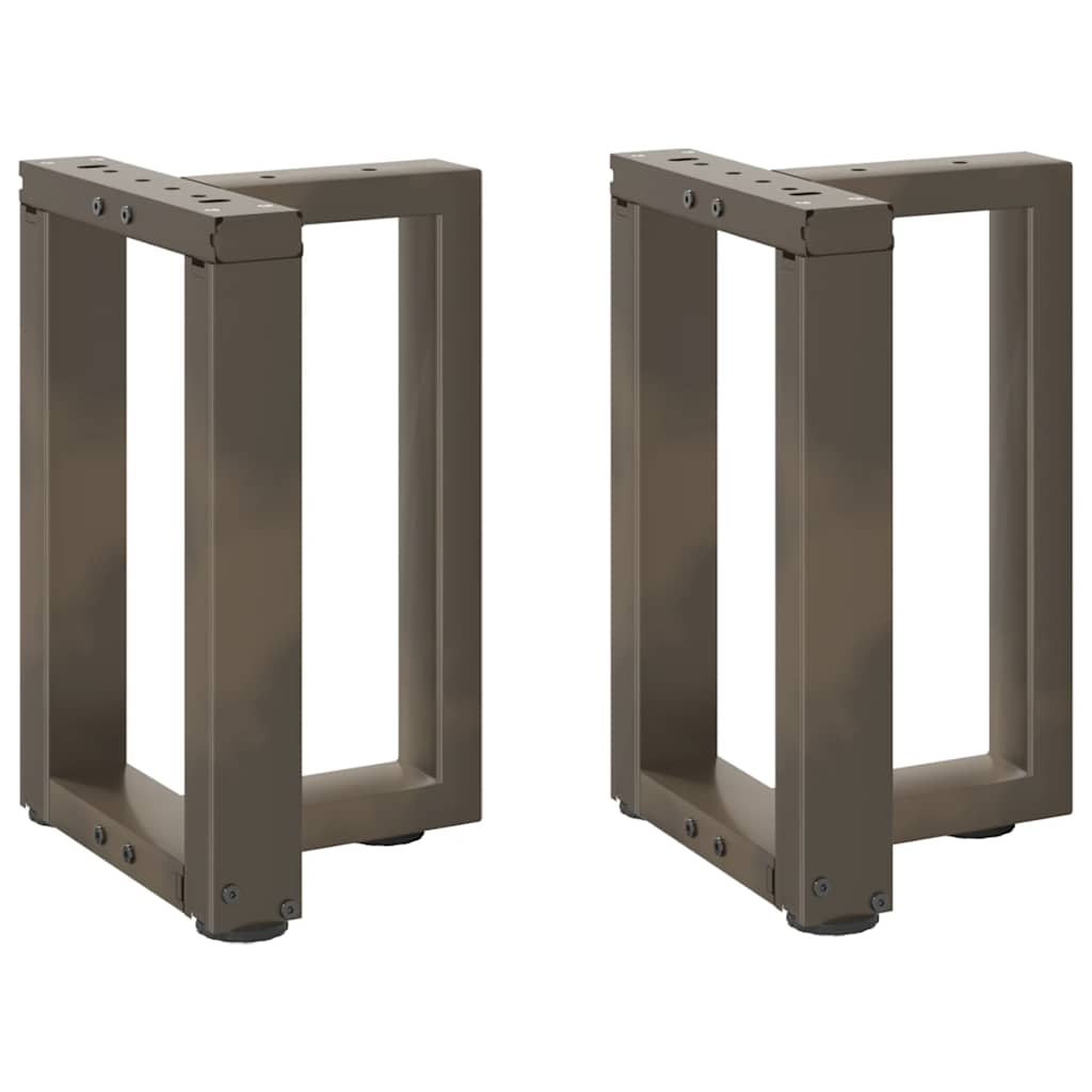 2 db fekete, T-alakú acél dohányzóasztal láb 38x25x(42-43) cm
