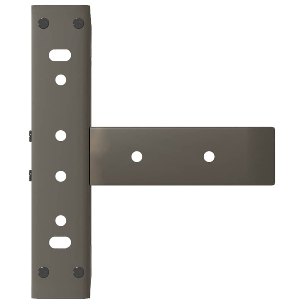2 db fekete, T-alakú acél dohányzóasztal láb 38x25x(42-43) cm