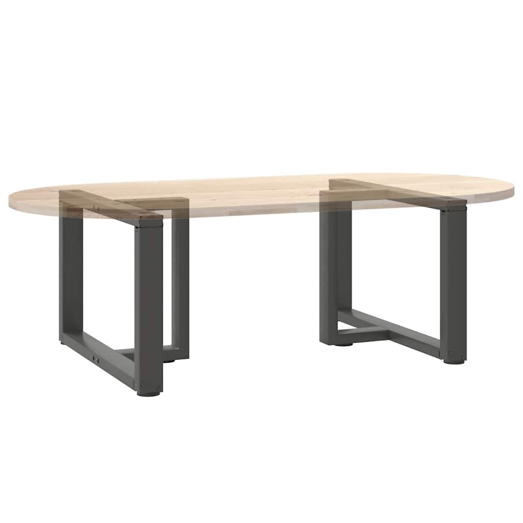 2 db antracitszürke, T-alakú acél dohányzóasztal láb 60x25x(42-43) cm