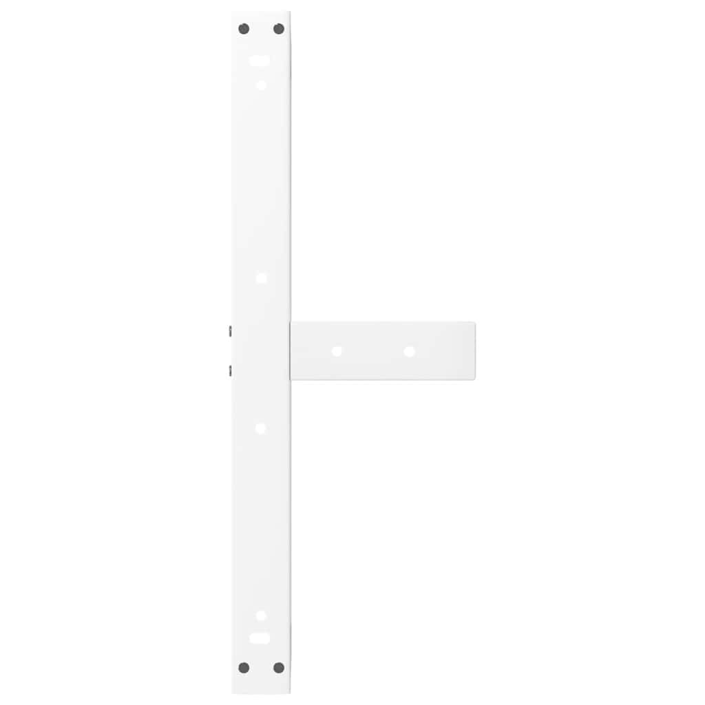 2 db fehér, T-alakú dohányzóasztal láb 70x25x(42-43) cm acél dohányzóasztal láb