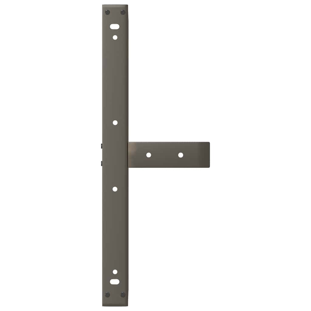 2 db fekete, T-alakú acél dohányzóasztal láb 70x25x(42-43) cm