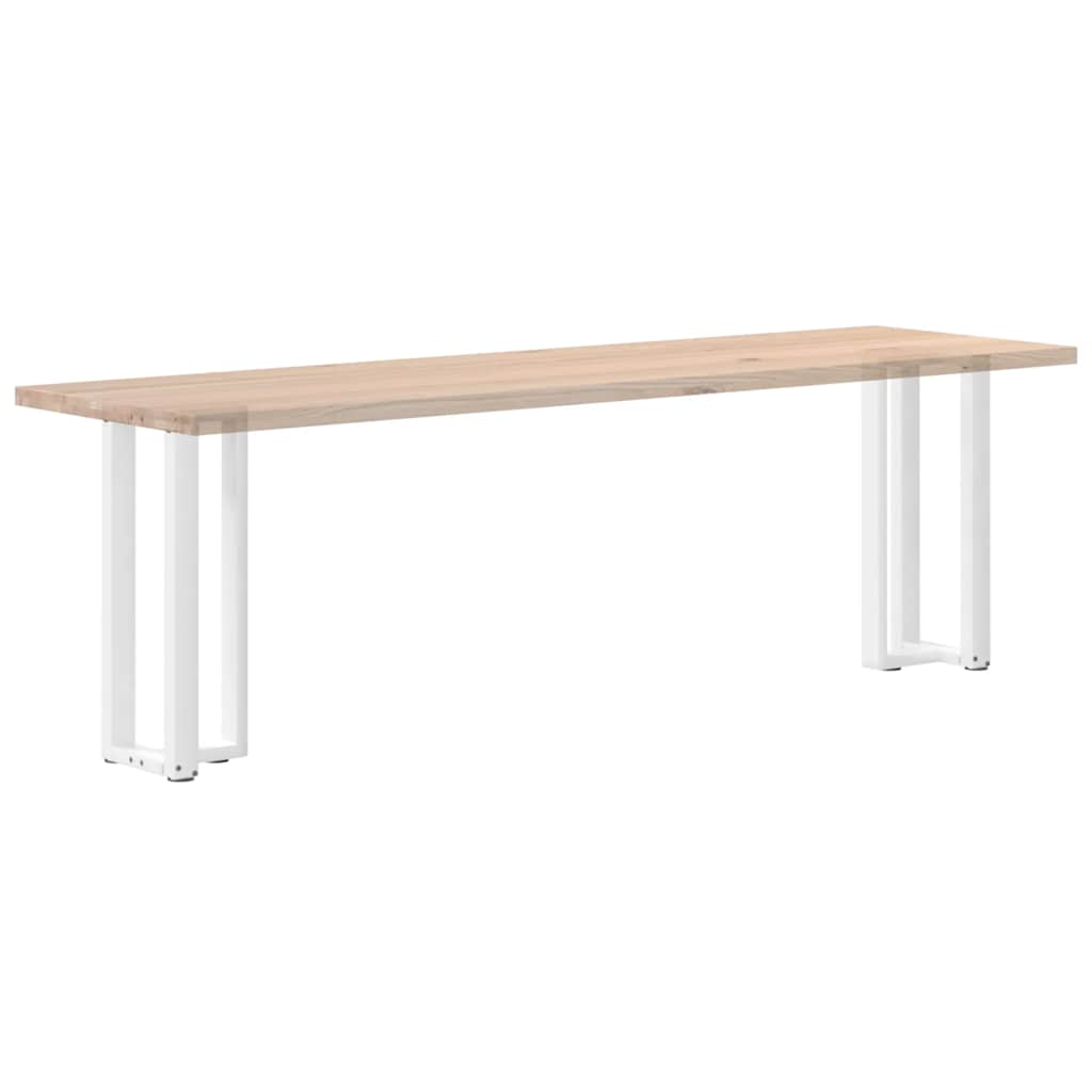 2 db fehér, T-alakú acél konzolasztal láb 25x28x(72-73) cm