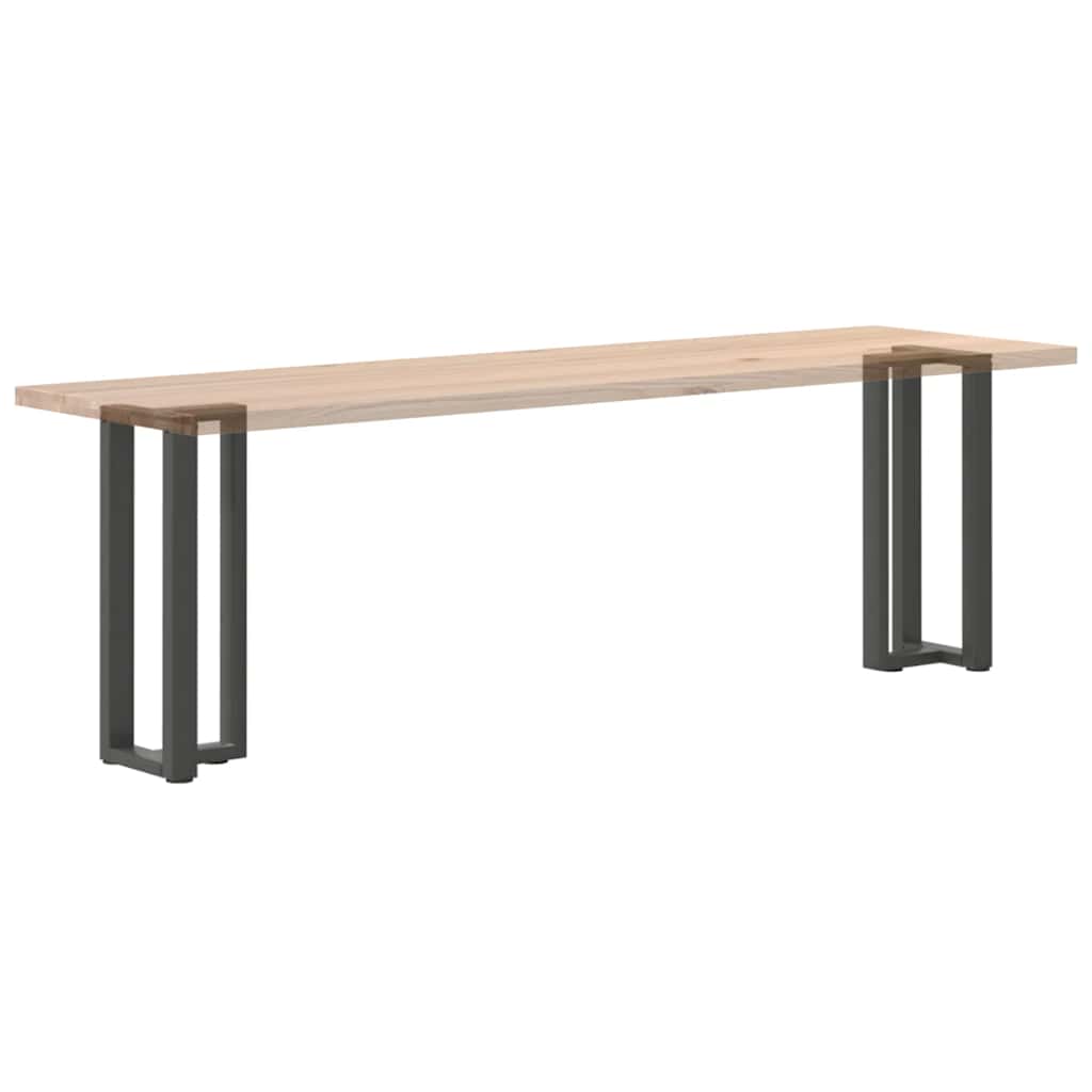 2 db antracitszürke T-alakú acél konzolasztal láb 25x28x(72-73) cm