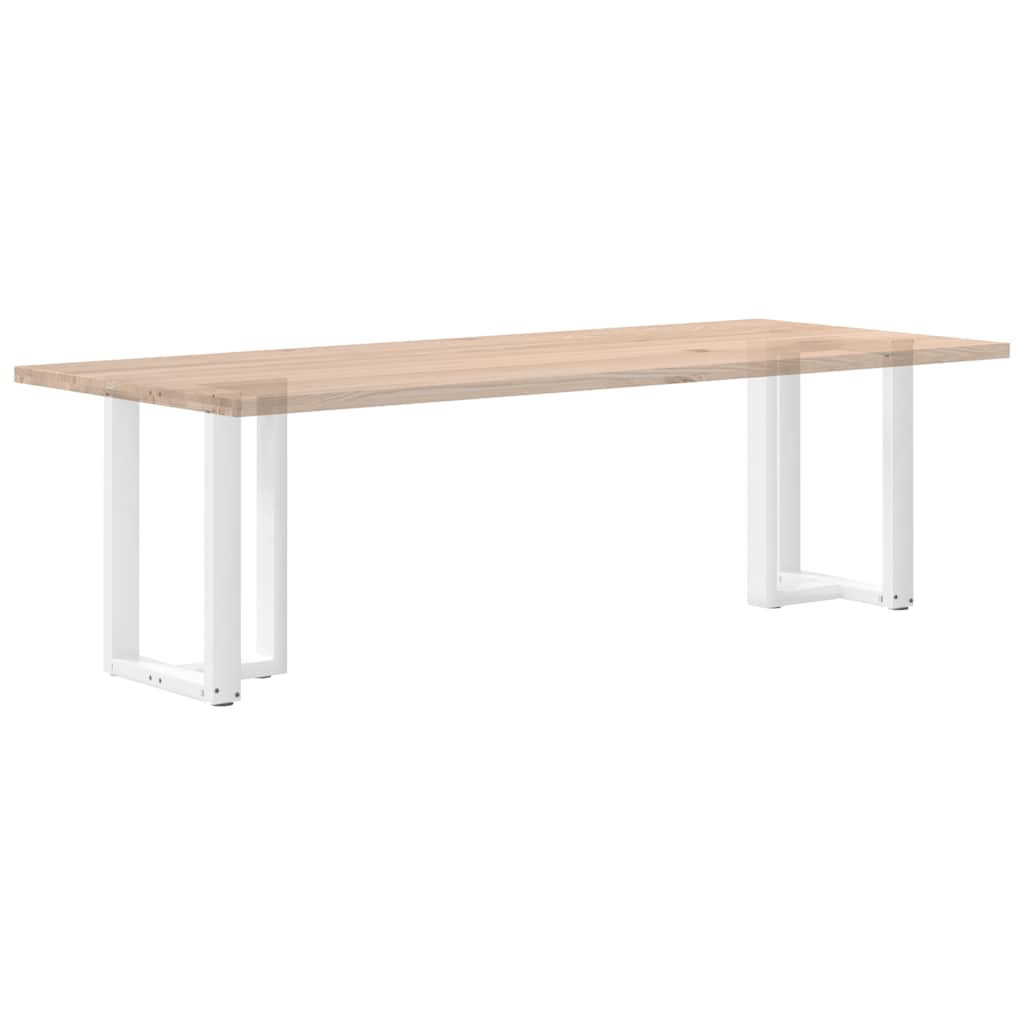 2 db fehér, T-alakú étkezőasztal láb 50x35x(72-73) cm acél étkezőasztal láb