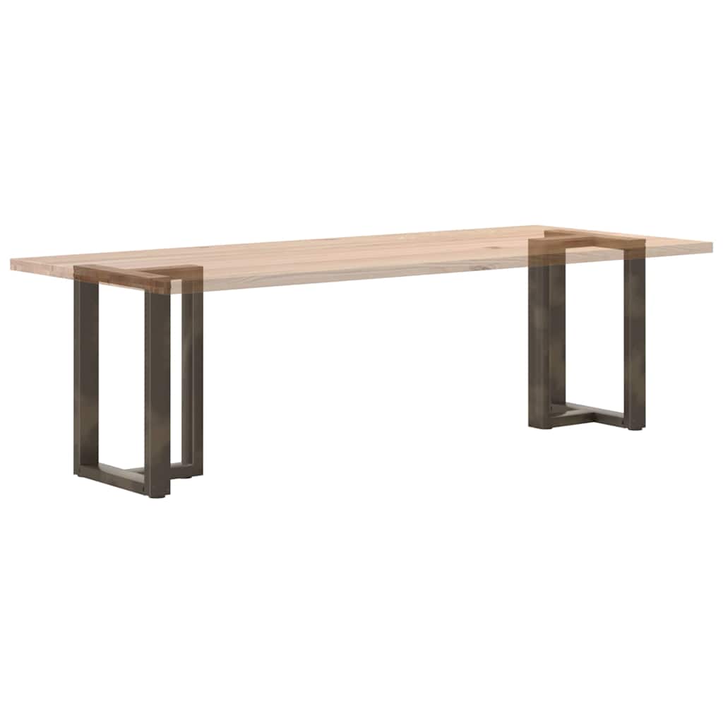 2 db fekete, T-alakú acél étkezőasztal láb 50x35x(72-73) cm