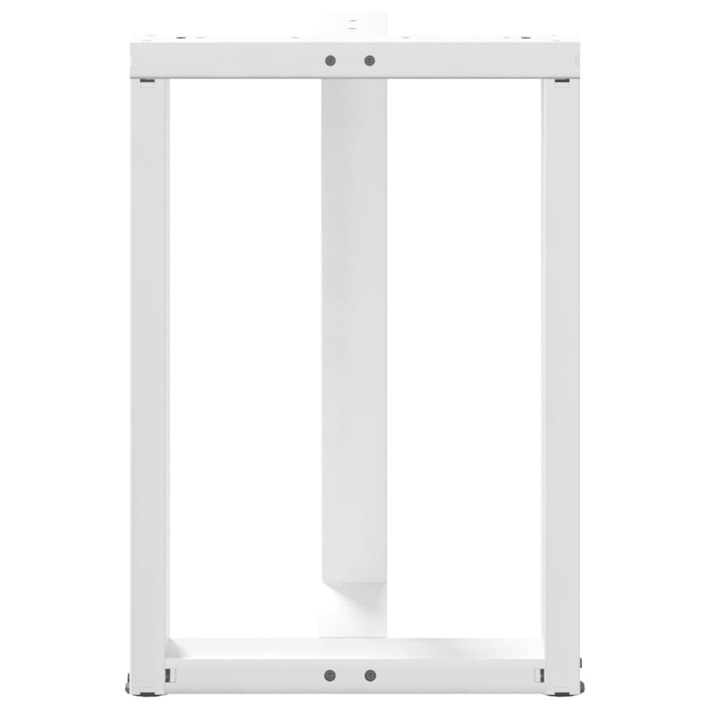 2 db fehér, T-alakú étkezőasztal láb 60x35x(72-73) cm acél étkezőasztal
