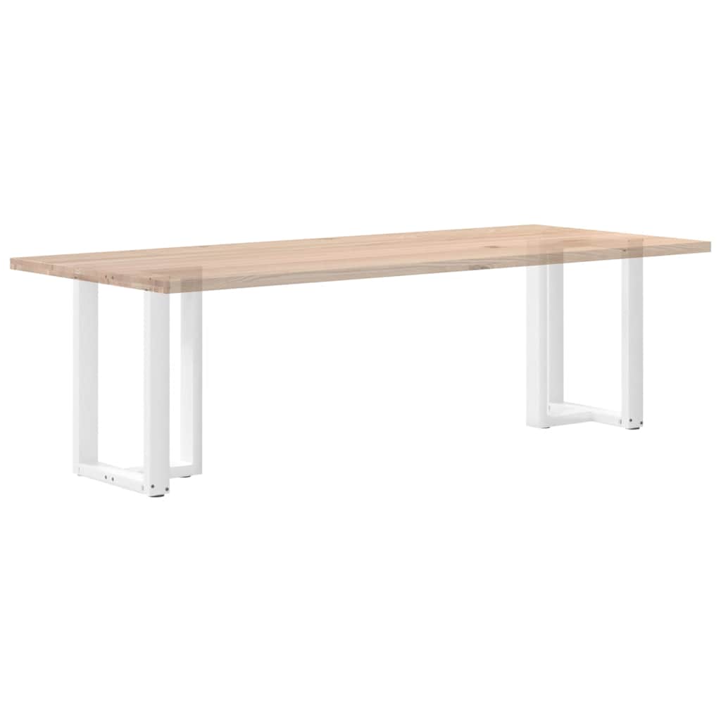 2 db fehér, T-alakú étkezőasztal láb 60x35x(72-73) cm acél étkezőasztal