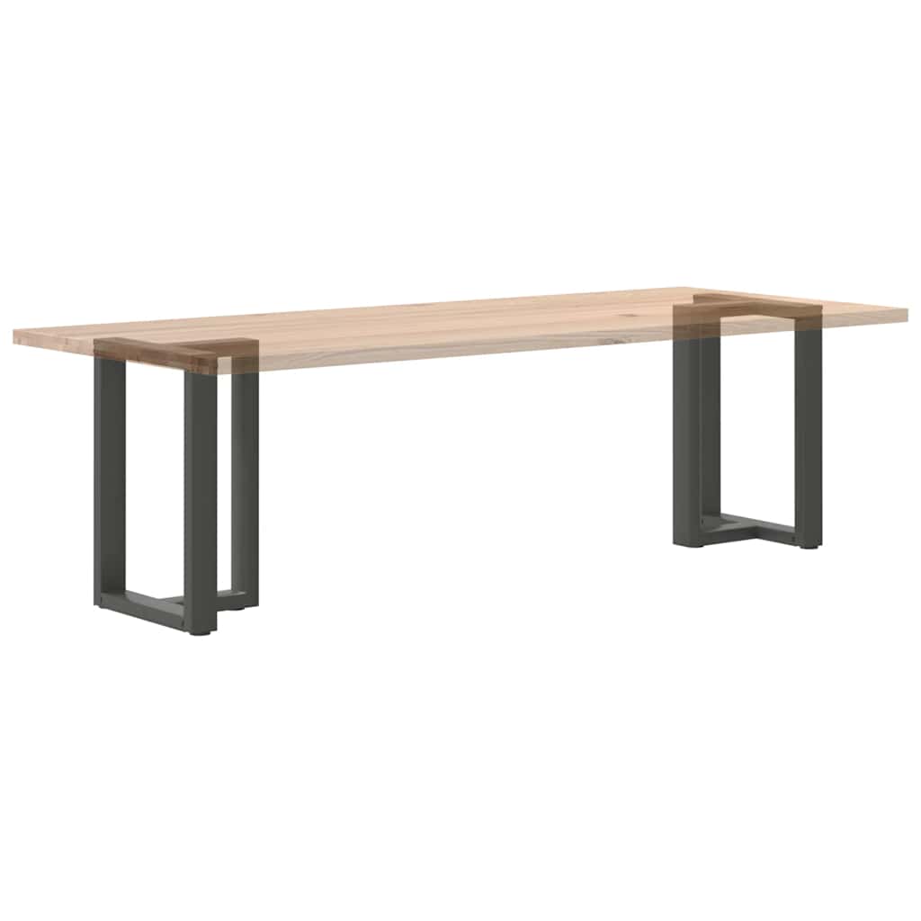2 db antracitszürke, T-alakú acél étkezőasztal láb 60x35x(72-73) cm
