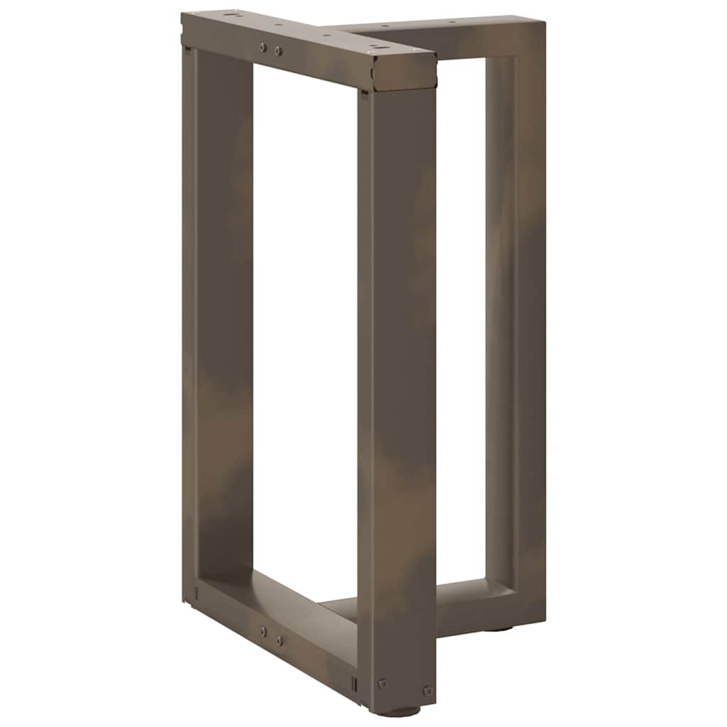 2 db fekete, T-alakú acél étkezőasztal láb 60x35x(72-73) cm