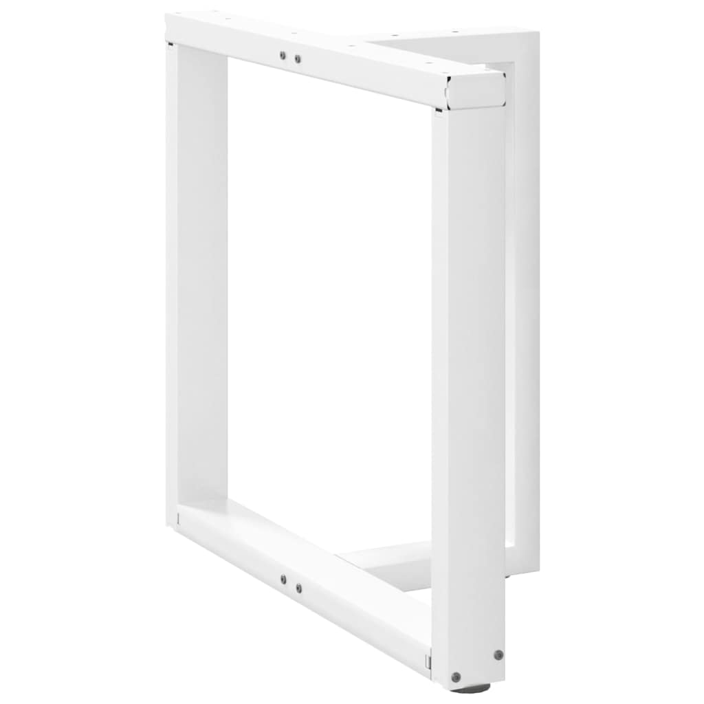2 db fehér, T-alakú étkezőasztal láb 70x35x(72-73) cm acél étkezőasztal láb