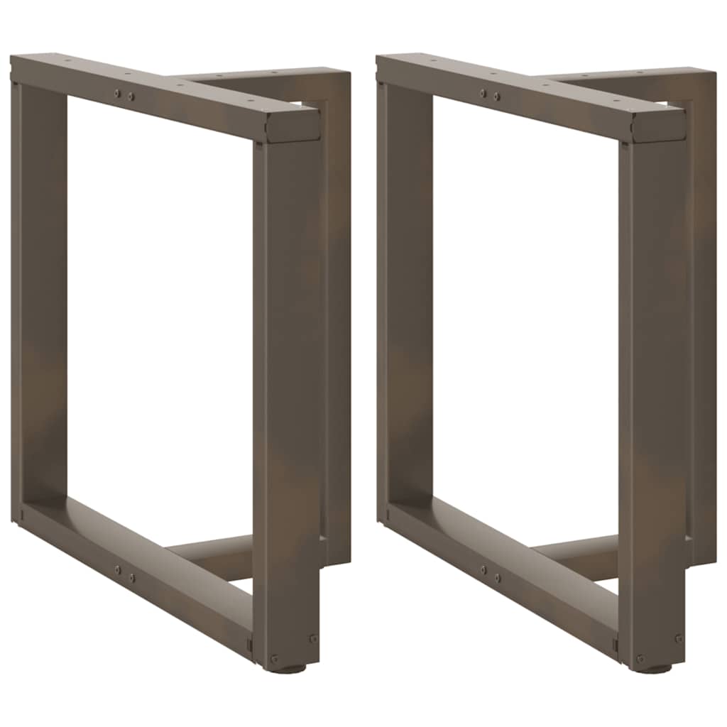 2 db fekete, T-alakú acél étkezőasztal láb 70x35x(72-73) cm