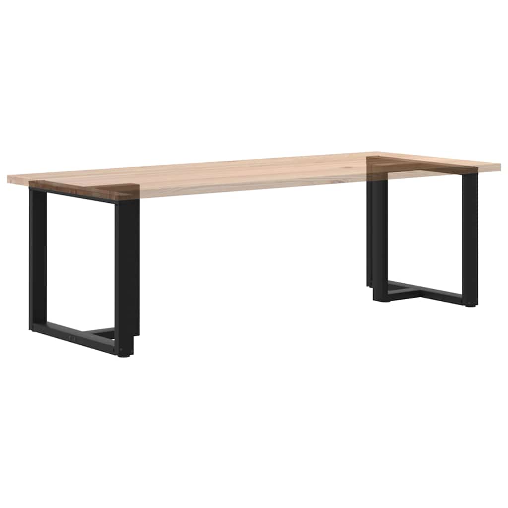 2 db fekete, T-alakú étkezőasztal láb 80x35x(72-73) cm acél étkezőasztal
