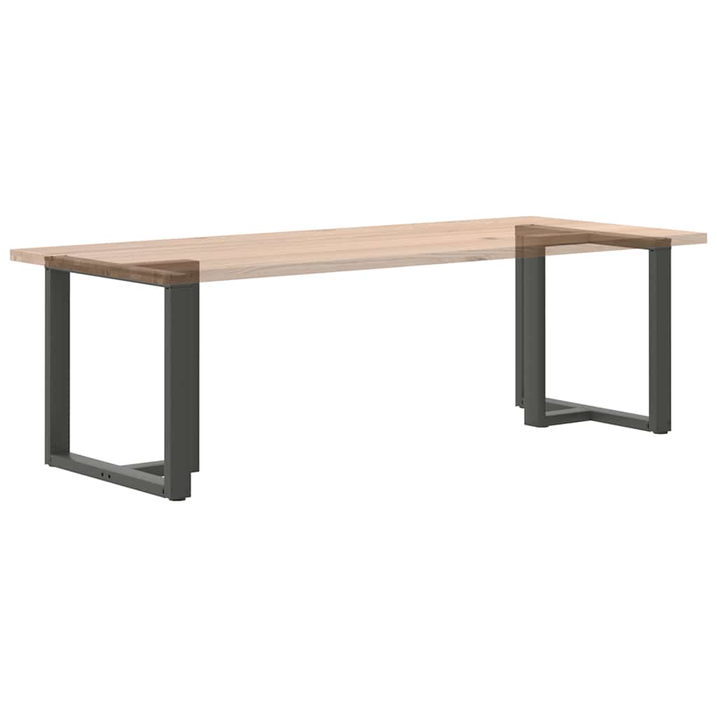 2 db antracitszürke, T-alakú acél étkezőasztal láb 80x35x(72-73) cm