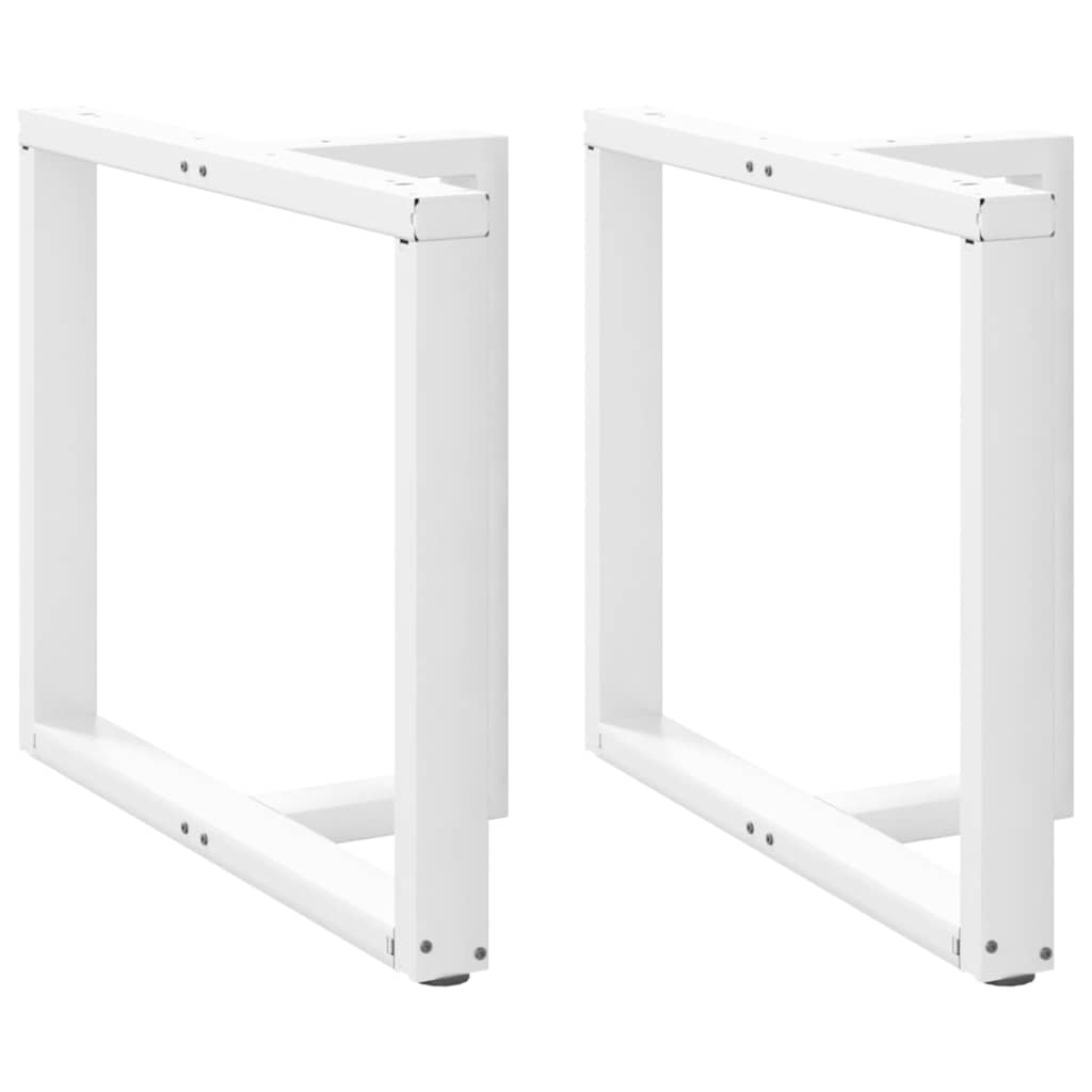2 db fehér, T-alakú étkezőasztal láb 90x35x(72-73) cm acél étkezőasztal láb
