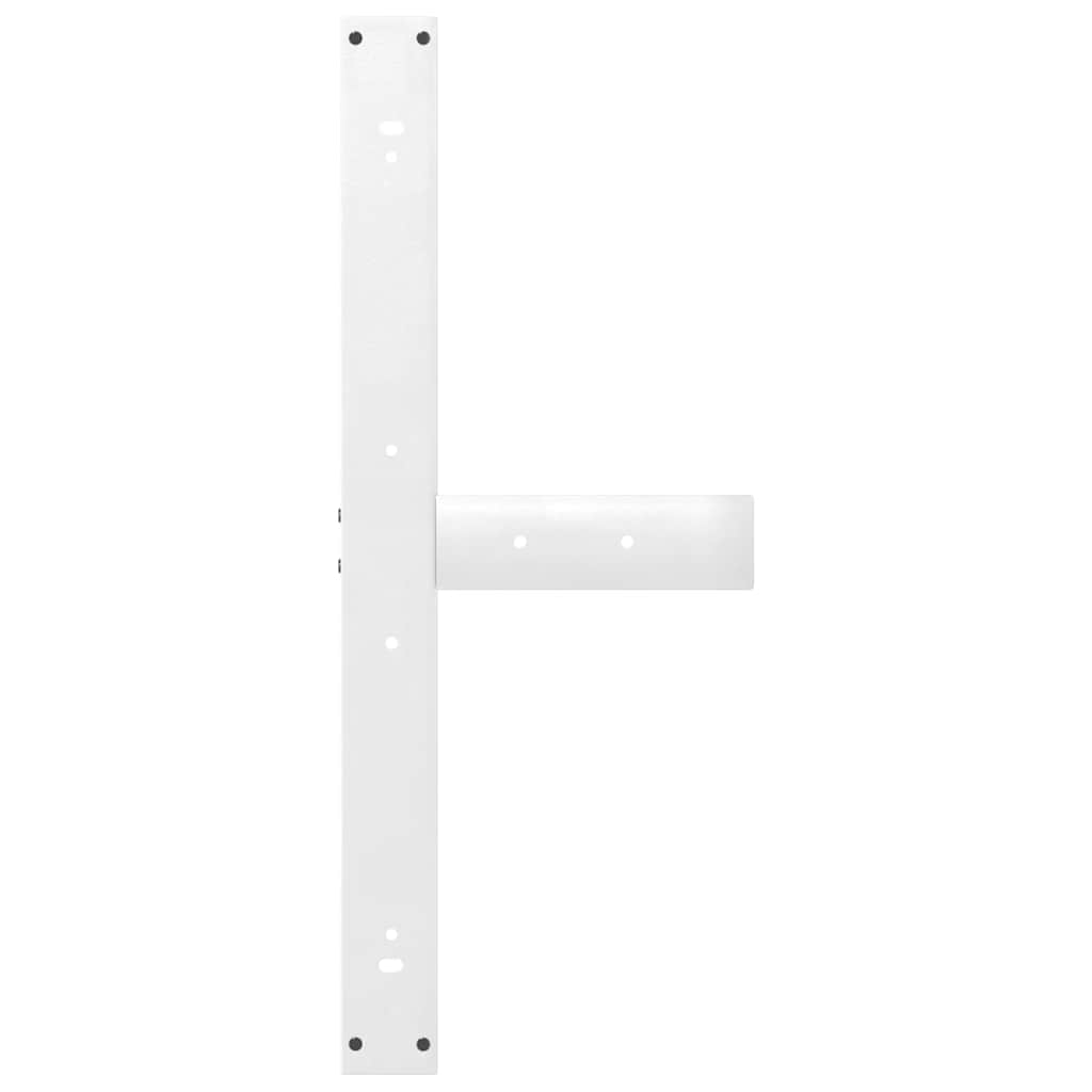 2 db fehér, T-alakú étkezőasztal láb 90x35x(72-73) cm acél étkezőasztal láb