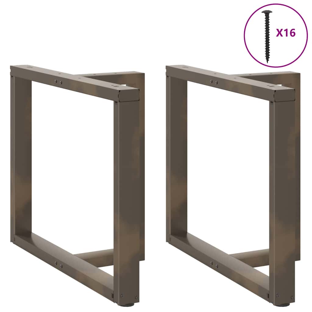 2 db fekete, T-alakú étkezőasztal láb 90x35x(72-73) cm acél étkezőasztal