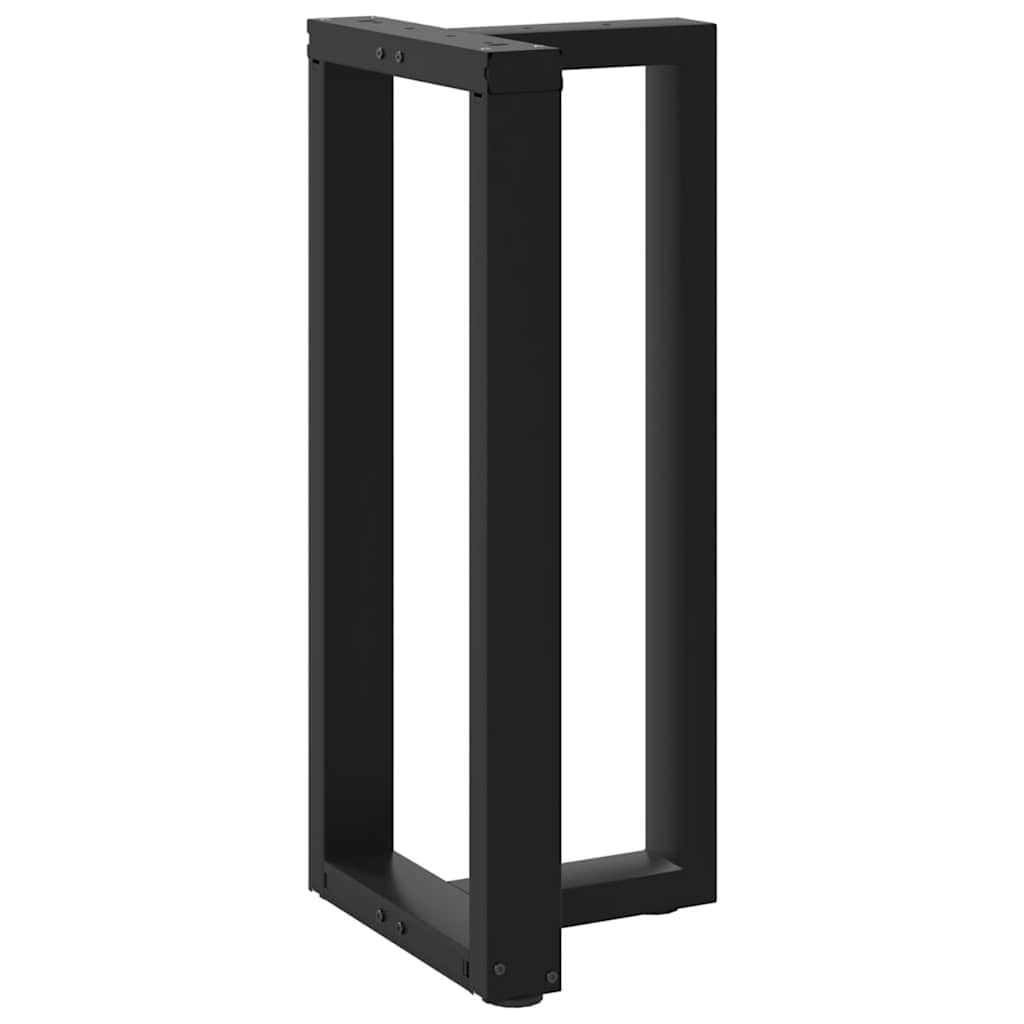 2 db fekete, T-alakú acél bárasztalláb 40x35x(90-91) cm