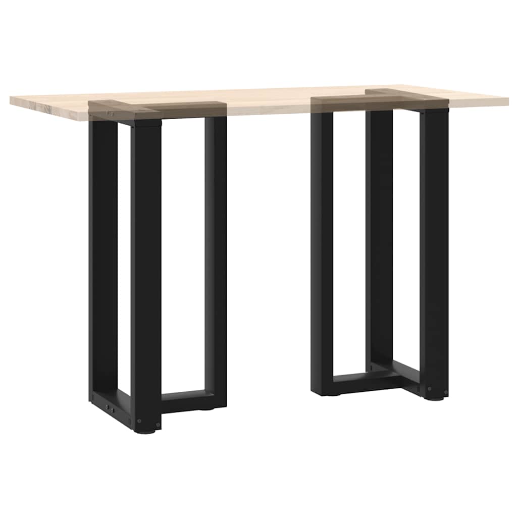 2 db fekete, T-alakú acél bárasztalláb 40x35x(90-91) cm