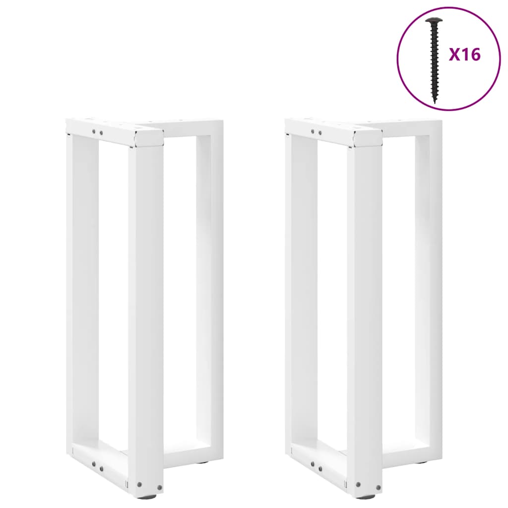 2 db T-alakú bárasztalláb, fehér, 50x35x(90-91) cm, acél