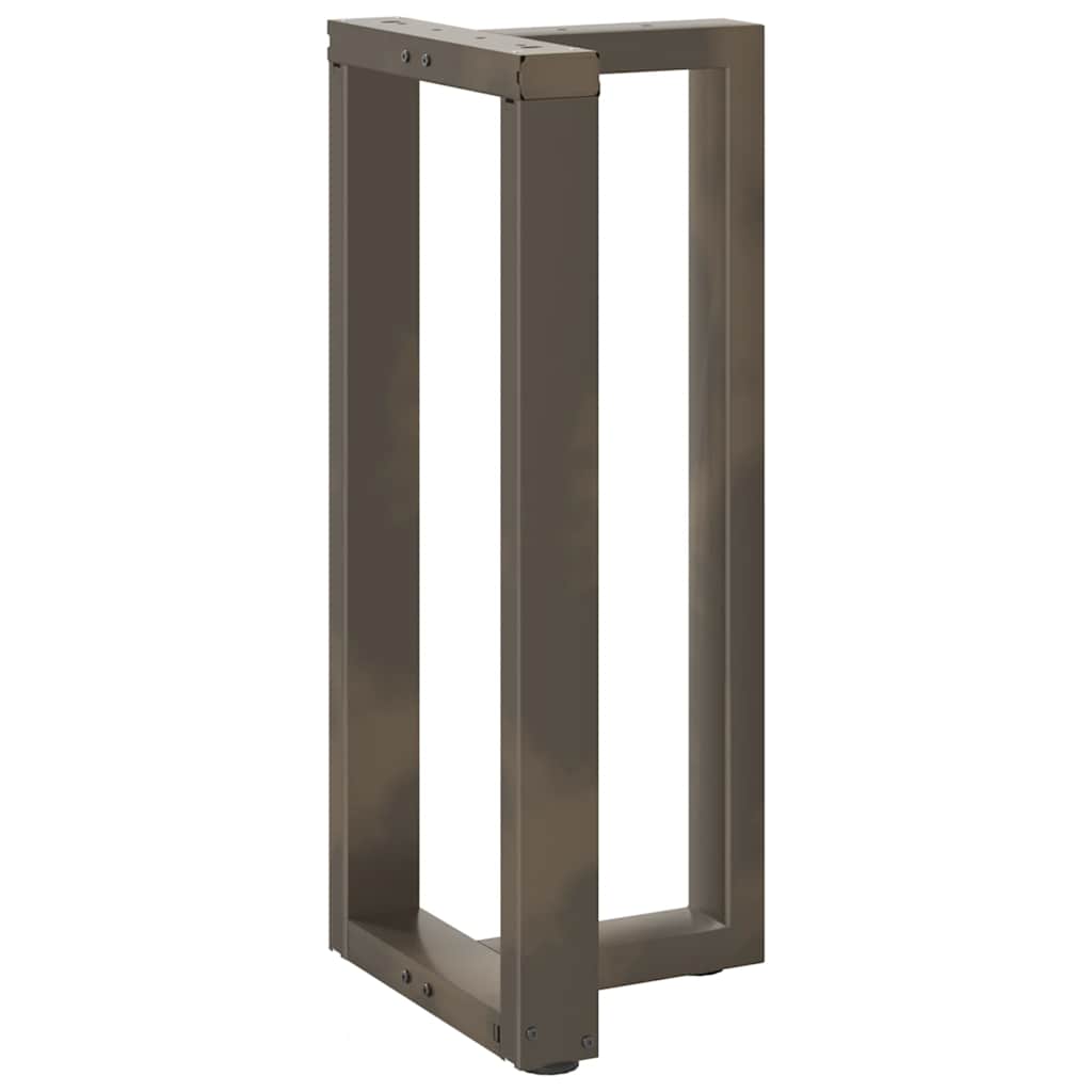 2 db fekete, T-alakú acél bárasztalláb 50x35x(90-91) cm