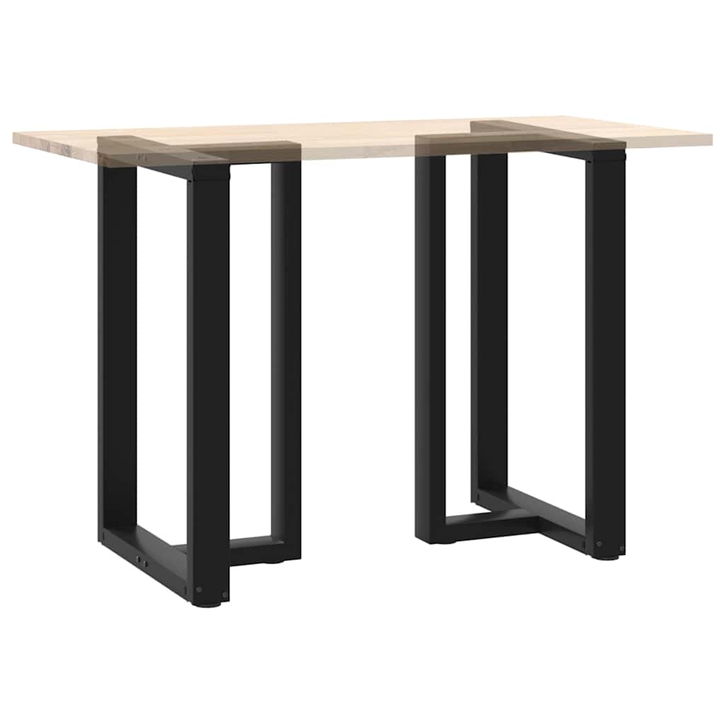 2 db fekete, T-alakú acél bárasztalláb 60x35x(90-91) cm