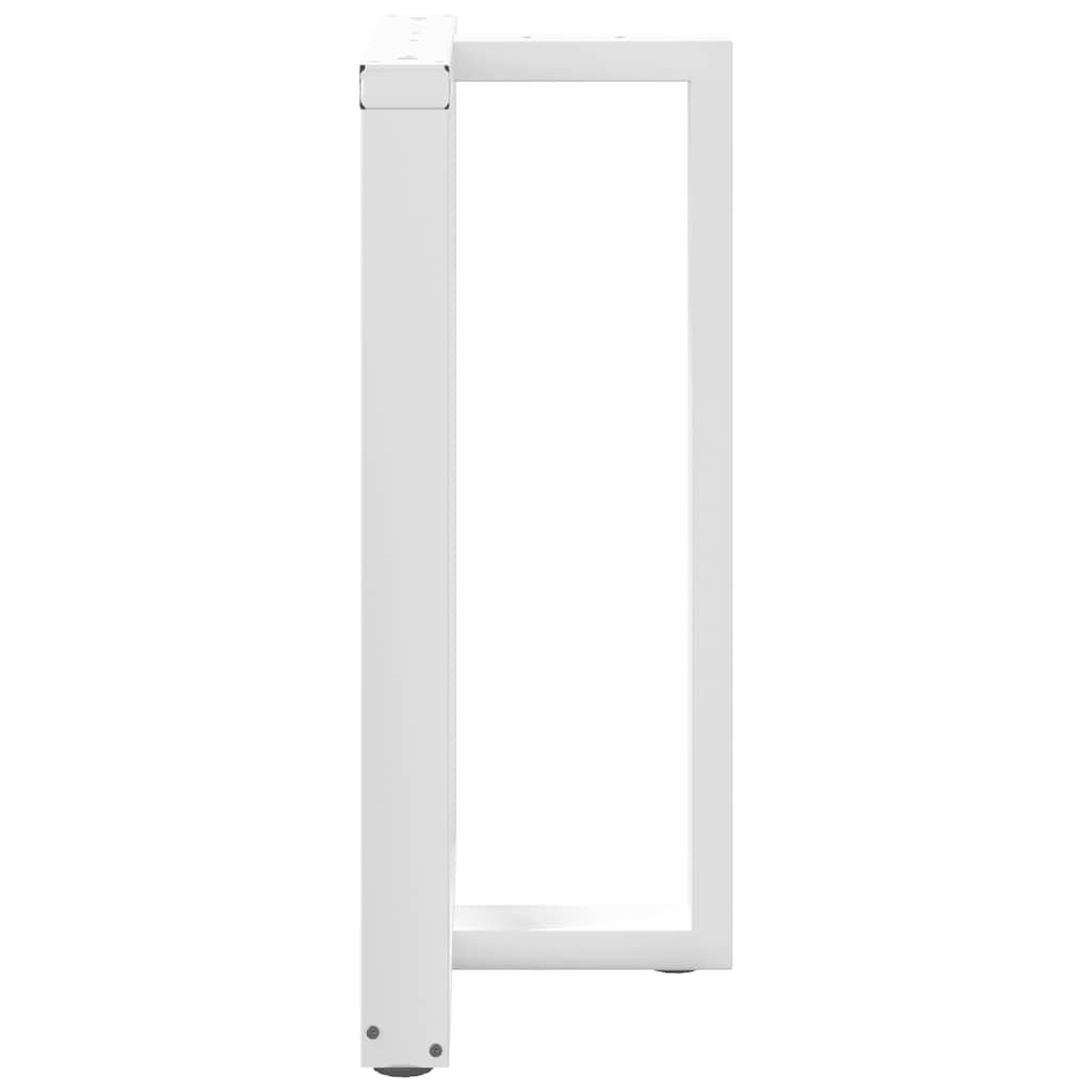 2 db T-alakú bárasztalláb, fehér, 60x35x(90-91) cm, acél