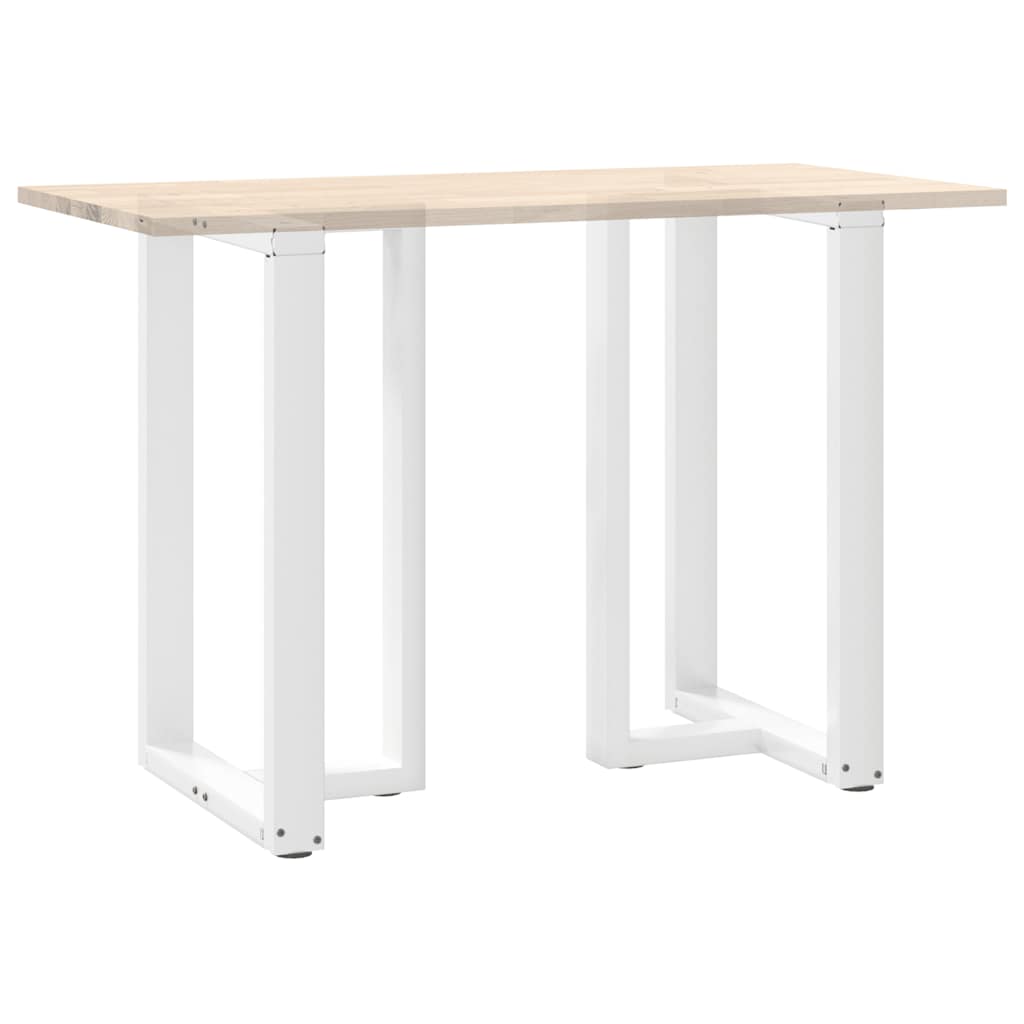 2 db T-alakú bárasztalláb, fehér, 60x35x(90-91) cm, acél