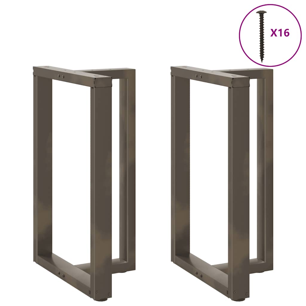 2 db fekete, T-alakú acél bárasztalláb 60x35x(90-91) cm