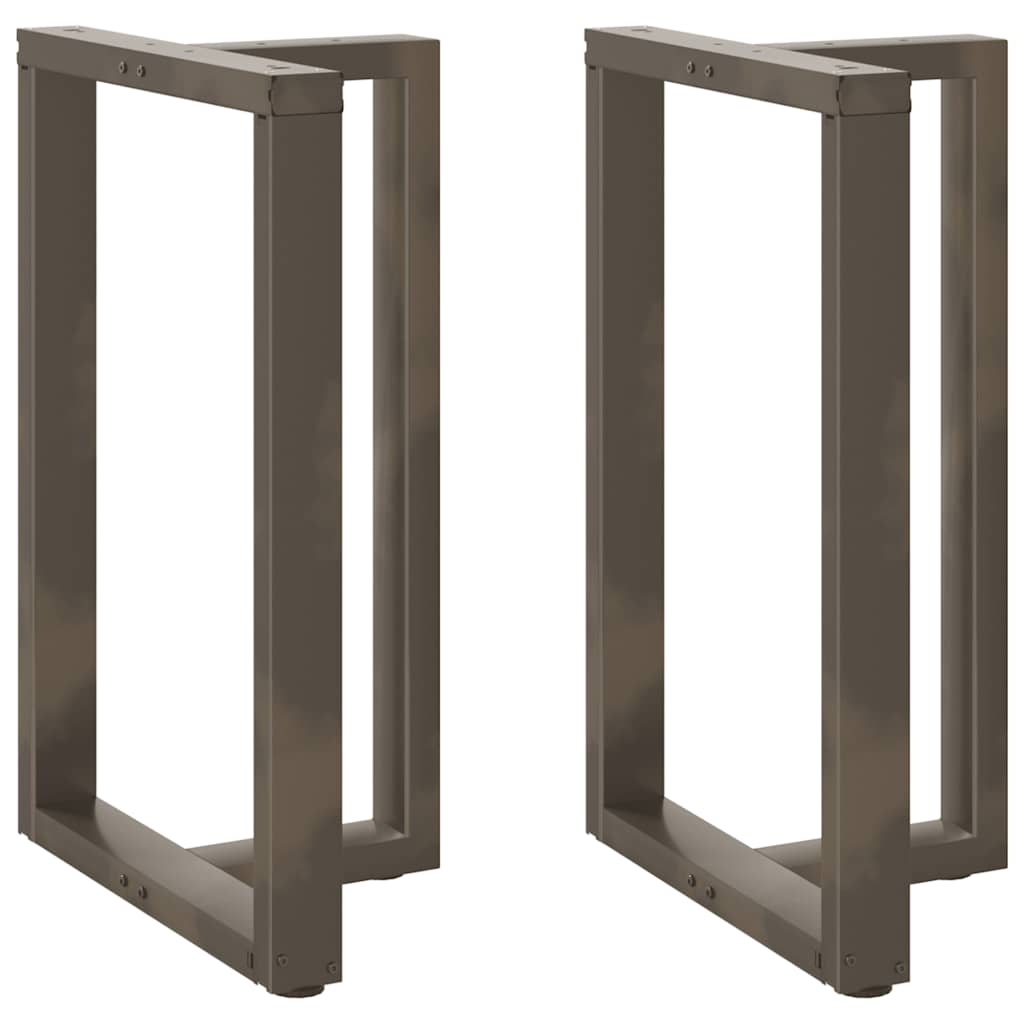 2 db fekete, T-alakú acél bárasztalláb 60x35x(90-91) cm