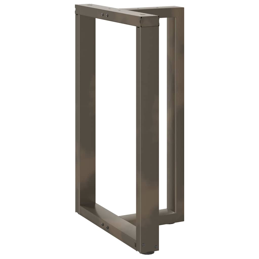 2 db fekete, T-alakú acél bárasztalláb 60x35x(90-91) cm