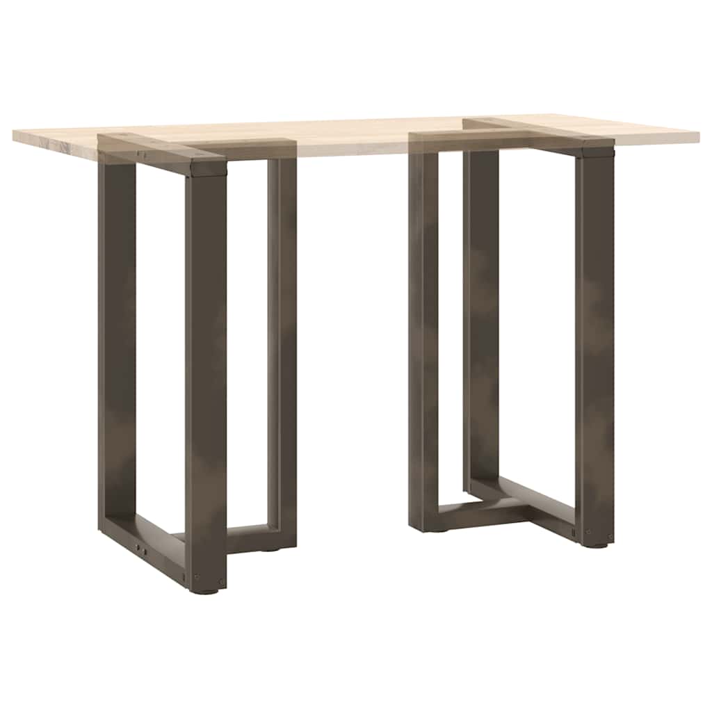 2 db fekete, T-alakú acél bárasztalláb 60x35x(90-91) cm