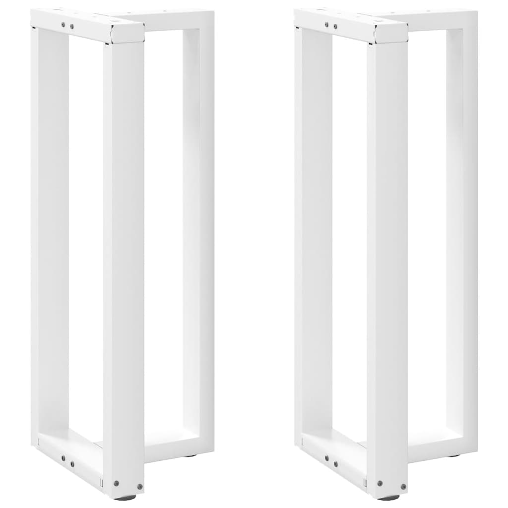 2 db T-alakú bárasztalláb, fehér, 40x35x(100-101) cm, acél