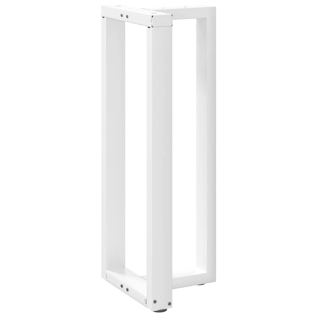 2 db T-alakú bárasztalláb, fehér, 40x35x(100-101) cm, acél