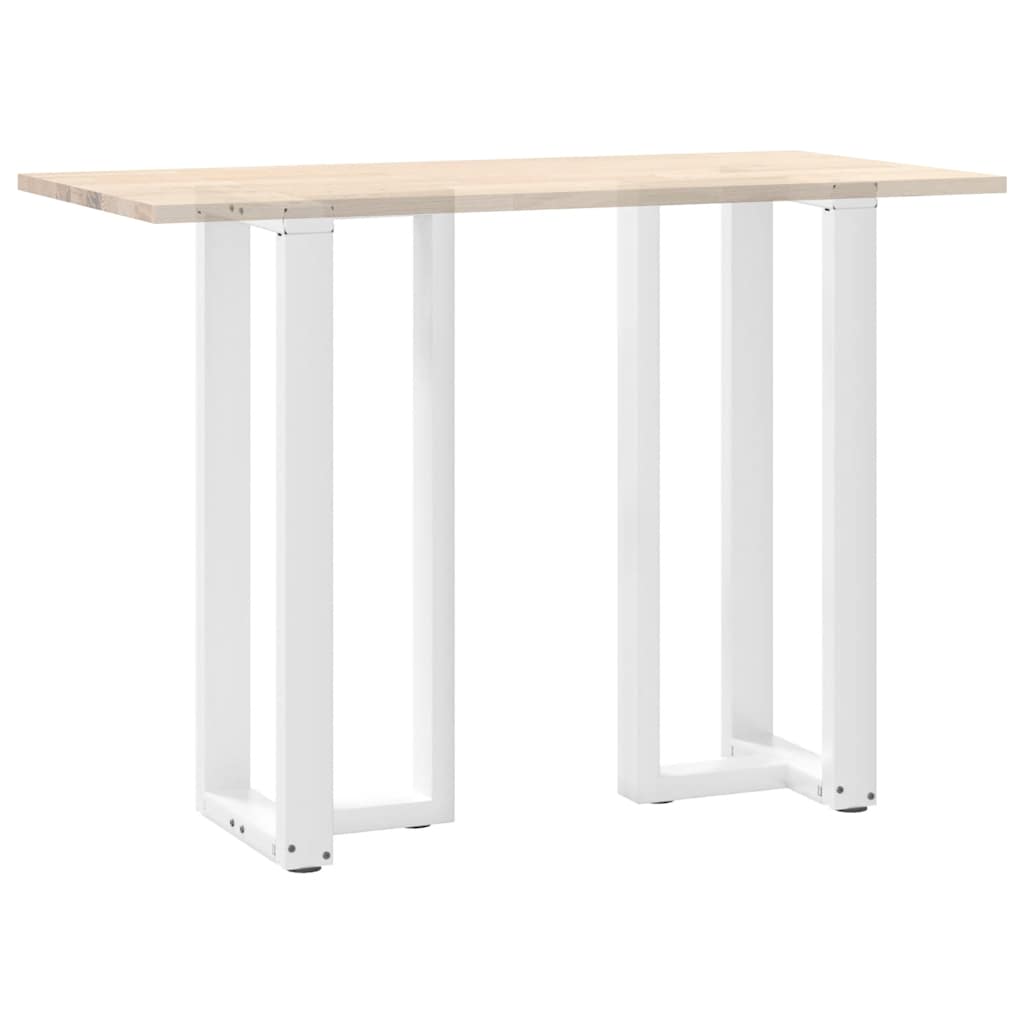 2 db T-alakú bárasztalláb, fehér, 40x35x(100-101) cm, acél