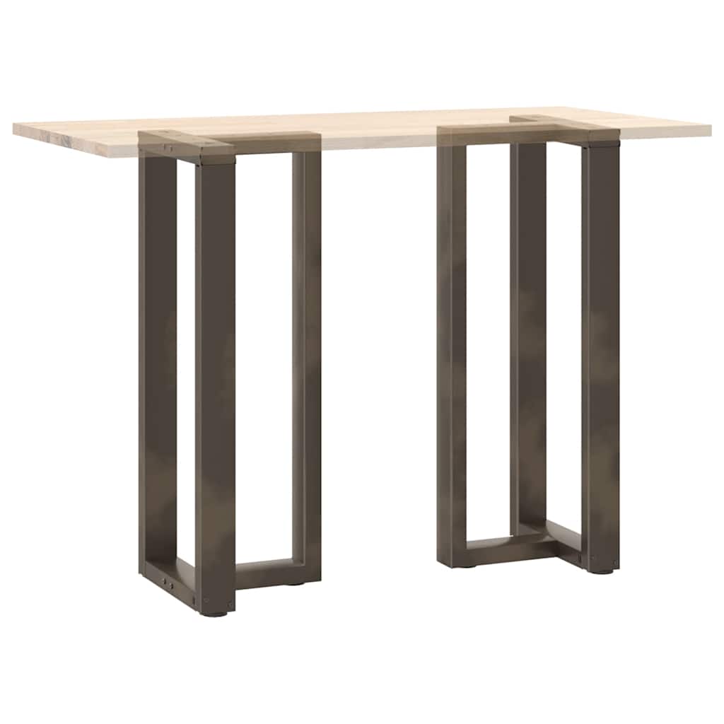 2 db fekete, T-alakú acél bárasztalláb 40x35x(100-101) cm