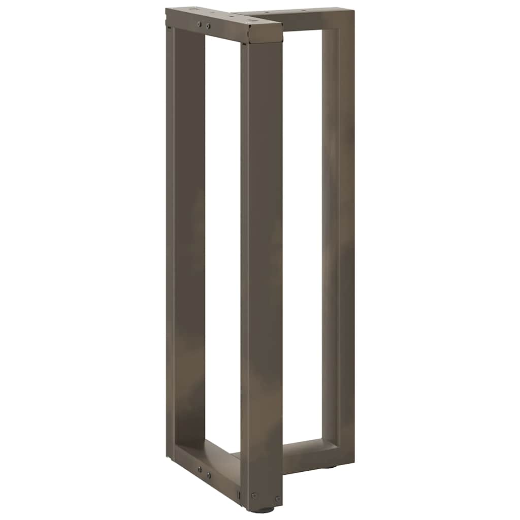 2 db fekete, T-alakú acél bárasztalláb 50x35x(100-101) cm