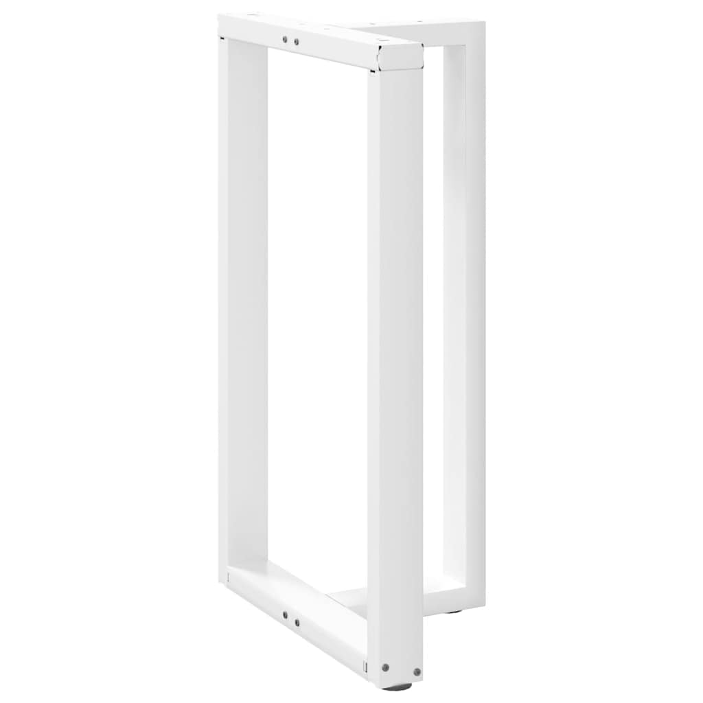 2 db fehér, T-alakú acél bárasztalláb 60x35x(100-101) cm