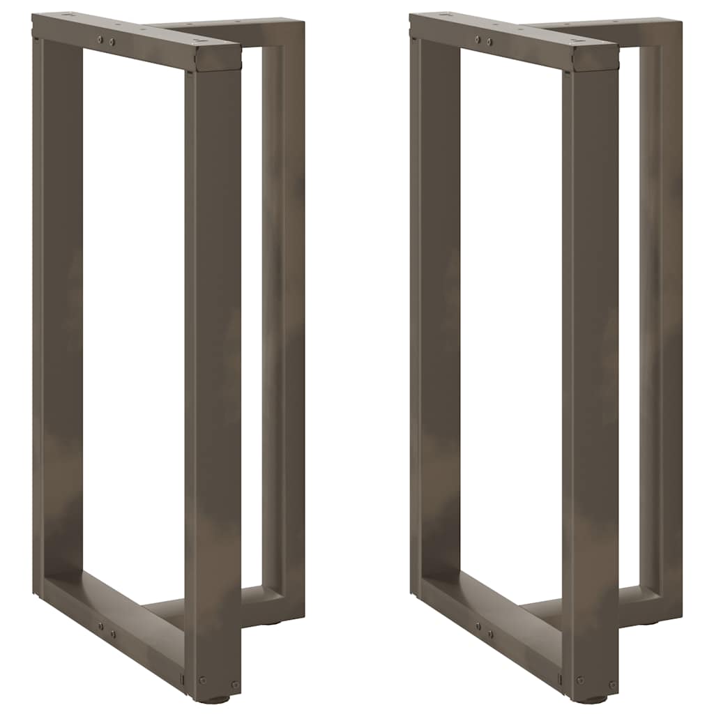 2 db fekete, T-alakú acél bárasztalláb 60x35x(100-101) cm