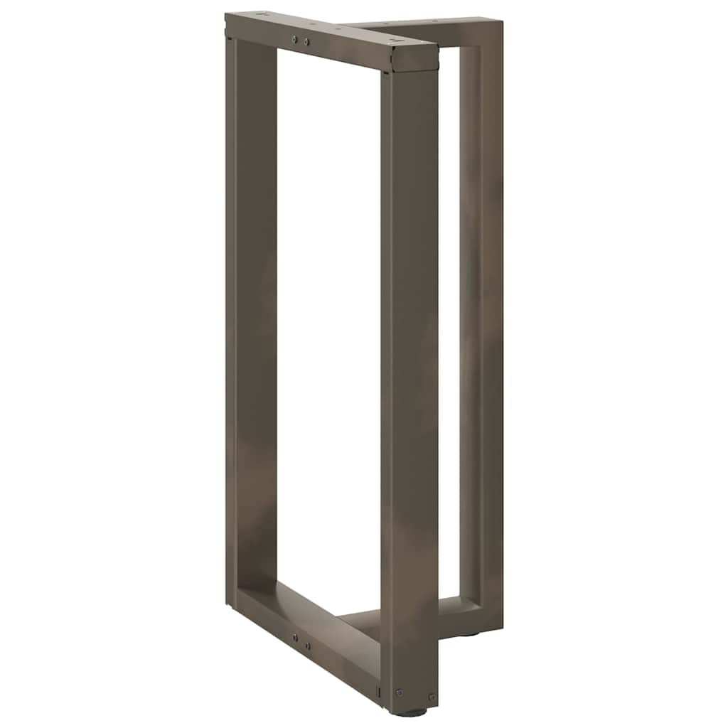 2 db fekete, T-alakú acél bárasztalláb 60x35x(100-101) cm