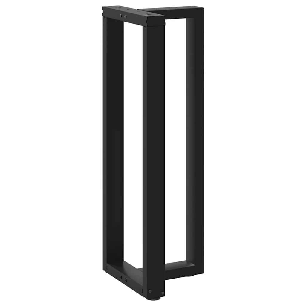 2 db fekete, T-alakú acél bárasztalláb 40x35x(110-111) cm
