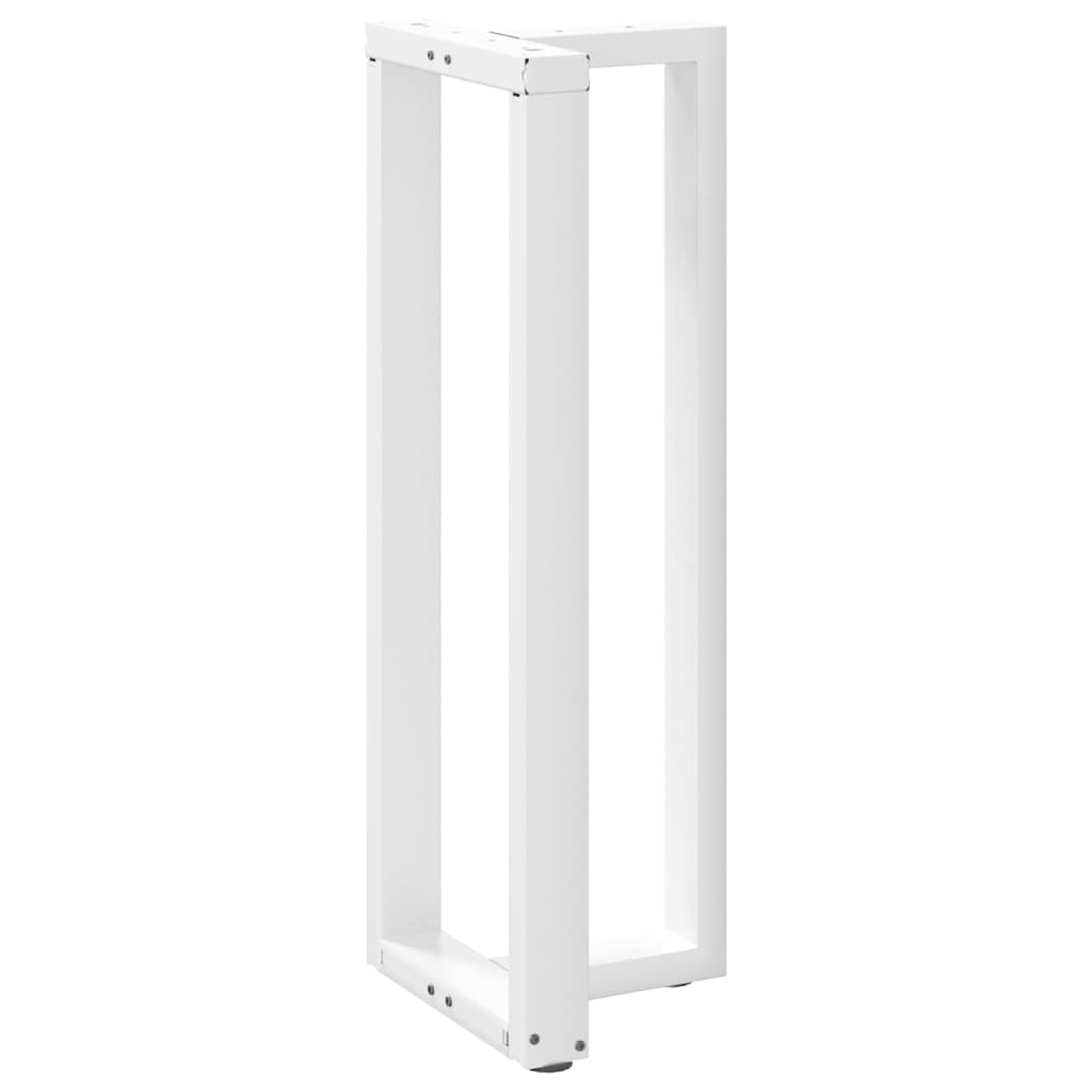 2 db T-alakú bárasztalláb, fehér, 40x35x(110-111) cm, acél