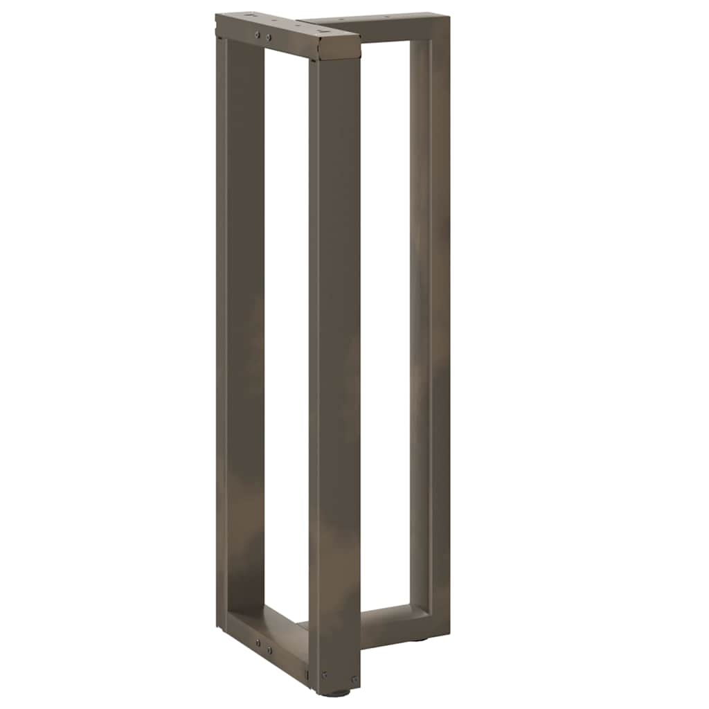 2 db fekete, T-alakú acél bárasztalláb 40x35x(110-111) cm