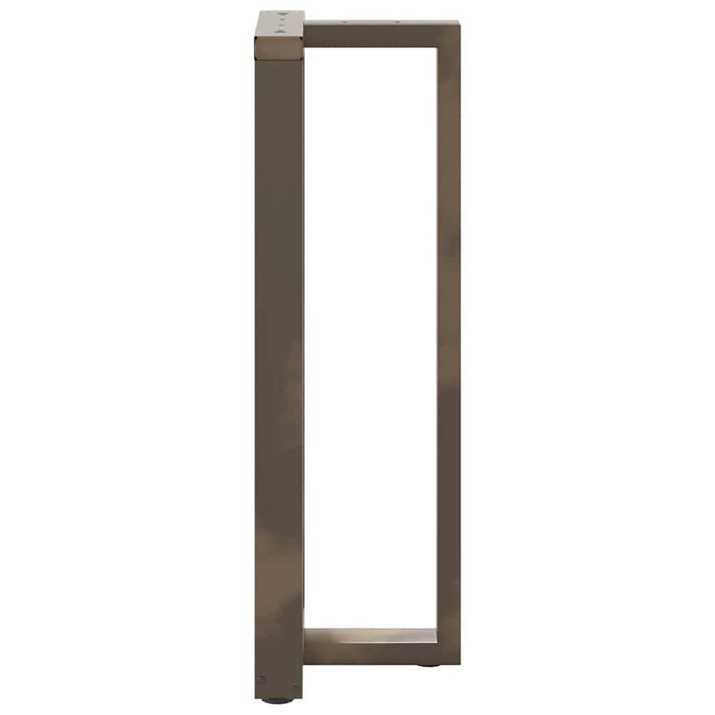 2 db fekete, T-alakú acél bárasztalláb 40x35x(110-111) cm
