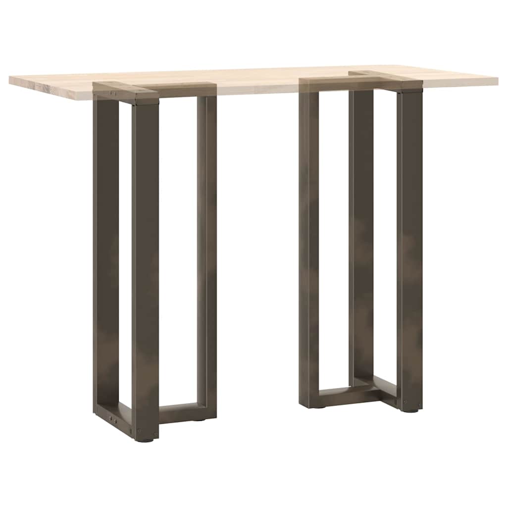 2 db fekete, T-alakú acél bárasztalláb 40x35x(110-111) cm