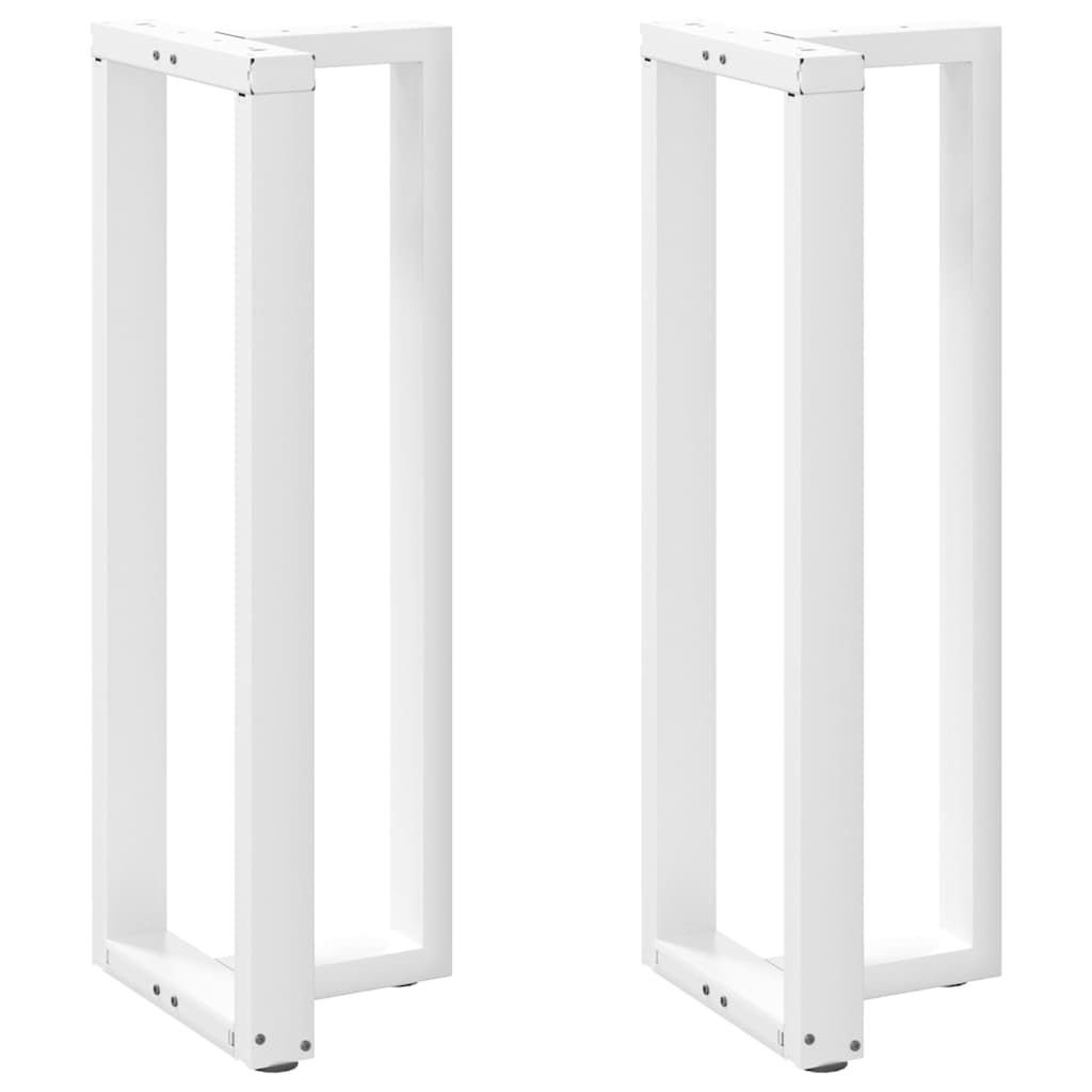 2 db fehér, T-alakú acél bárasztalláb 50x35x(110-111) cm
