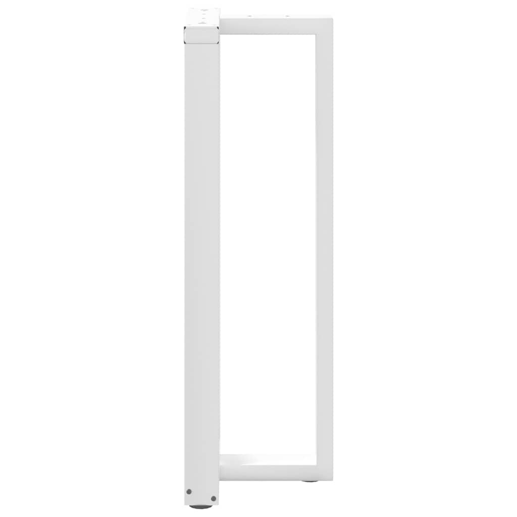 2 db fehér, T-alakú acél bárasztalláb 50x35x(110-111) cm